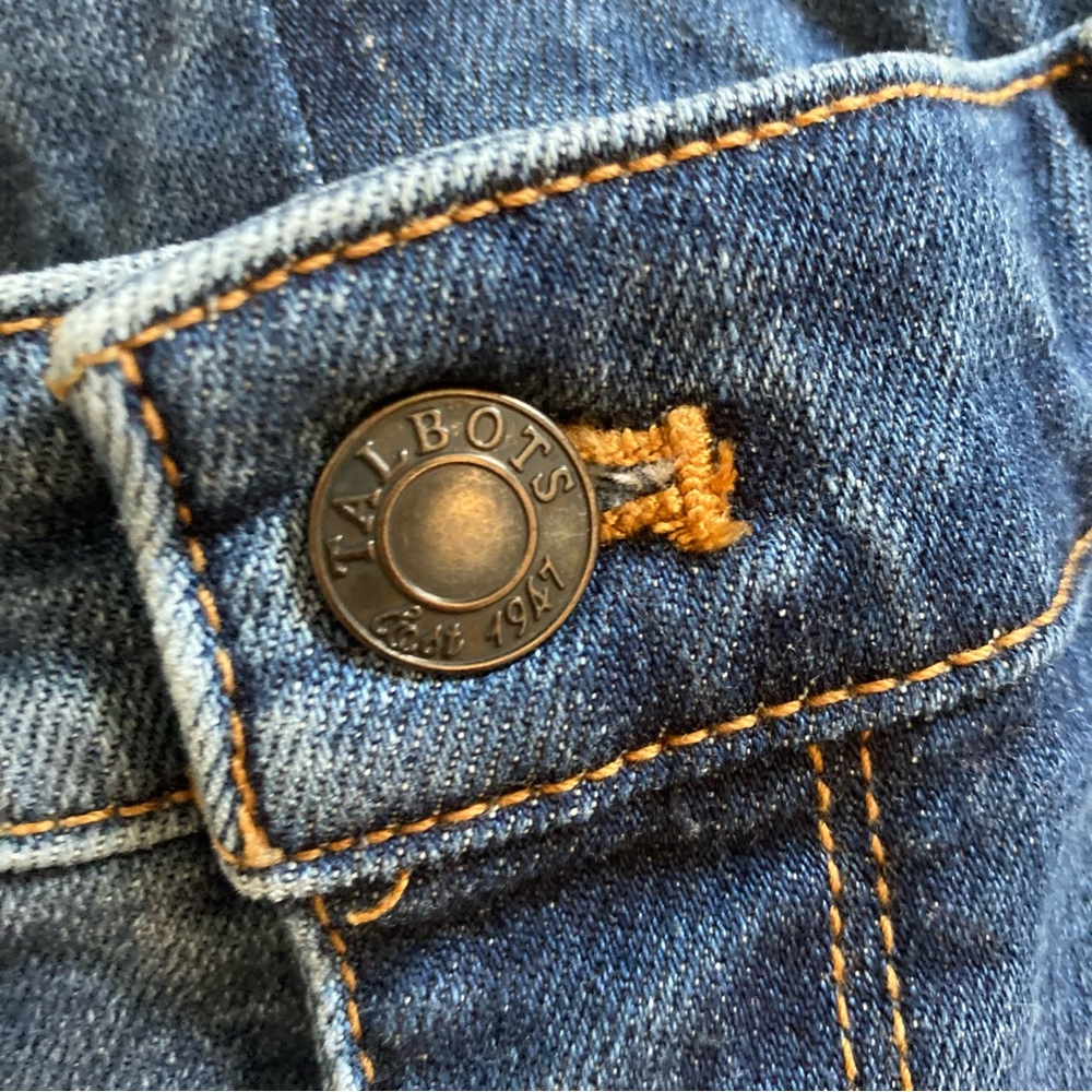 Talbots Flare Jeans Denim Wide Leg Pants Size 12 - Picture 4 of 8